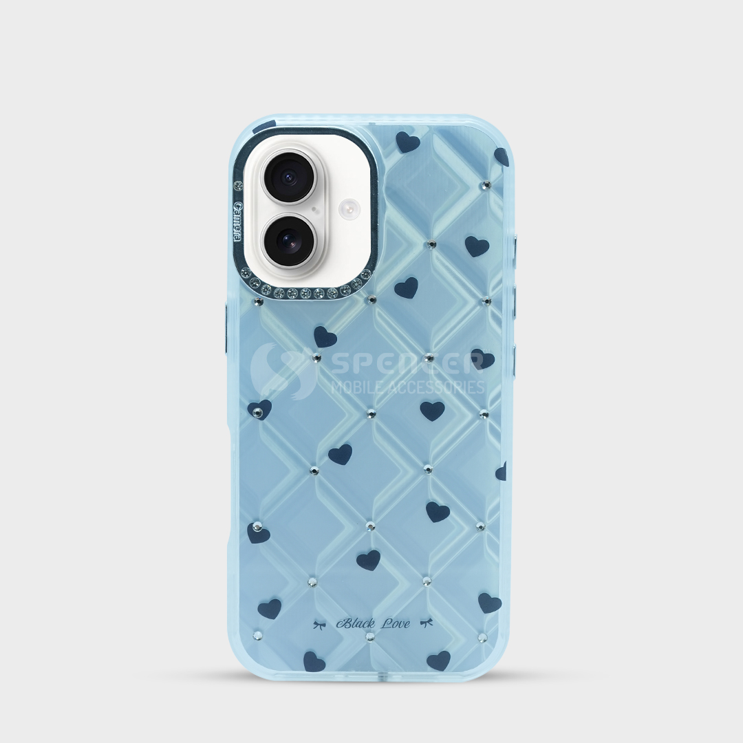 Flower Print With Diamond Case